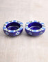 Blue Pottery T-Holder Set Of 2 Pcs.